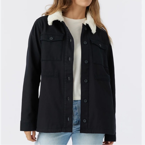 NWT - Hang Ten Women’s Sherpa Lined Button-Up Jacket - Size XL - Picture 2 of 9